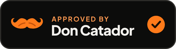 The badge for dark backgrounds